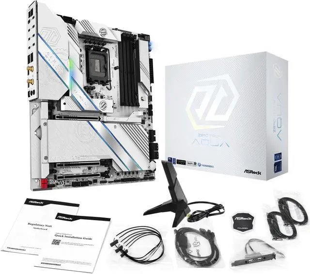 Alt view image 7 of 9 - Z890 Taichi AQUA LGA 1851 Intel Z890 SATA 6G/s EATX Motherboard