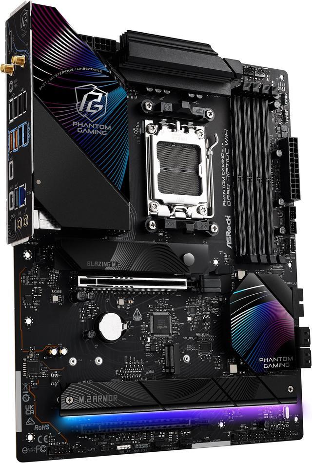 Alt view image 8 of 8 - ASRock B850 RIPTIDE WIFI AM5 AMD B850 ATX Motherboard