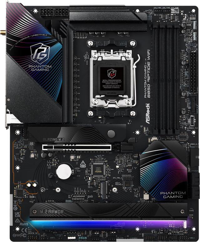 Alt view image 3 of 8 - ASRock B850 RIPTIDE WIFI AM5 AMD B850 ATX Motherboard