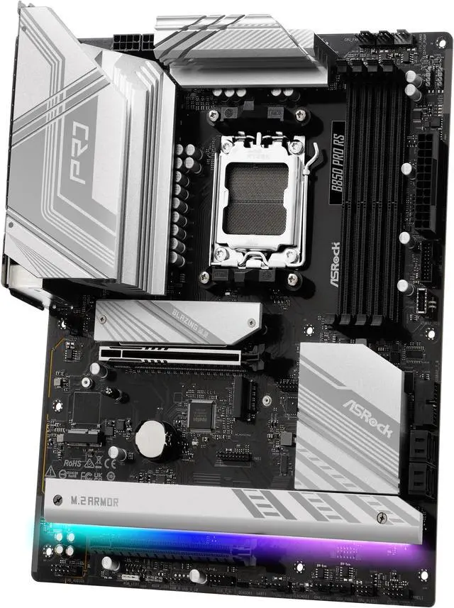 Alt view image 4 of 8 - ASRock B850 PRO RS AM5 AMD B850 ATX Motherboard