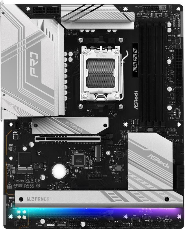 Alt view image 2 of 8 - ASRock B850 PRO RS AM5 AMD B850 ATX Motherboard