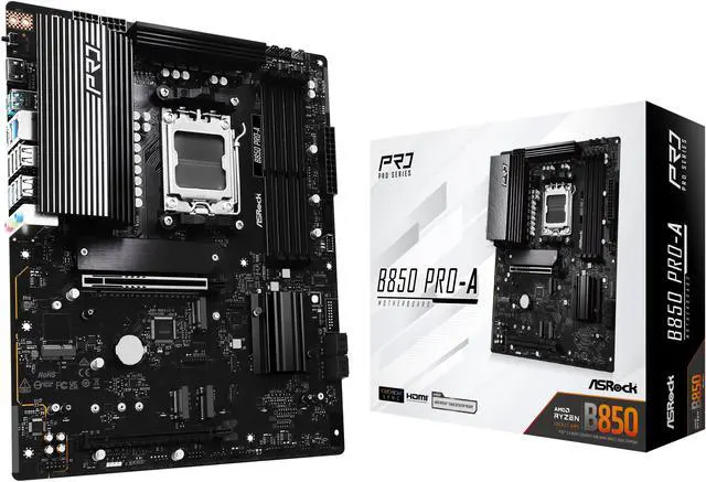 Main image of ASRock B850 PRO-A AM5 AMD B850 ATX Motherboard