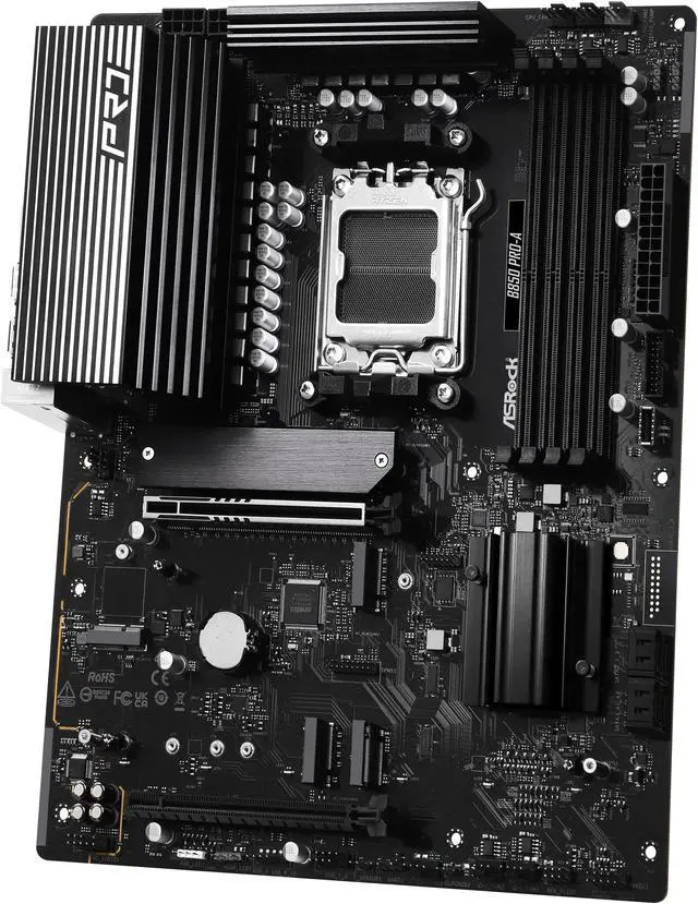 Alt view image 4 of 8 - ASRock B850 PRO-A AM5 AMD B850 ATX Motherboard