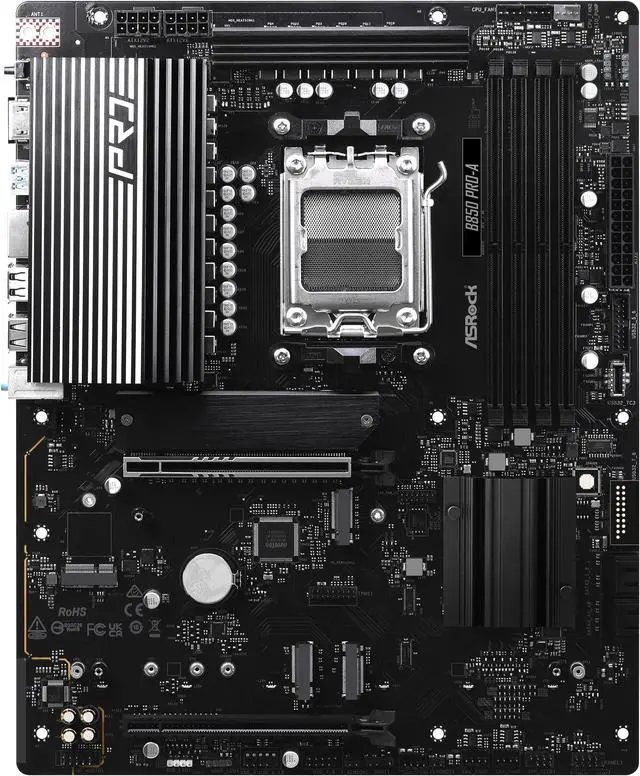 Alt view image 2 of 8 - ASRock B850 PRO-A AM5 AMD B850 ATX Motherboard
