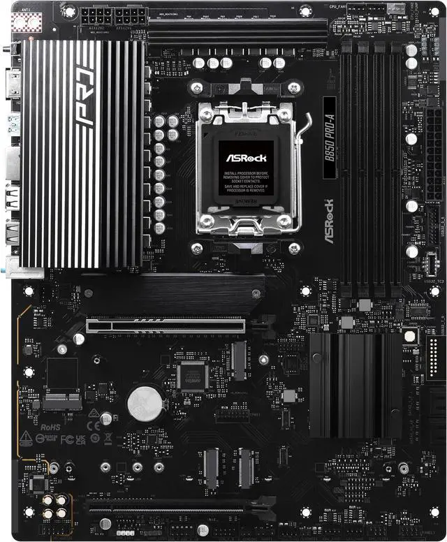 Alt view image 3 of 8 - ASRock B850 PRO-A AM5 AMD B850 ATX Motherboard