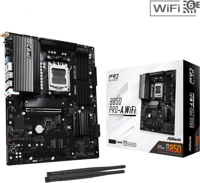 Main image of ASRock B850 PRO-A WIFI AM5 AMD B850 ATX Motherboard