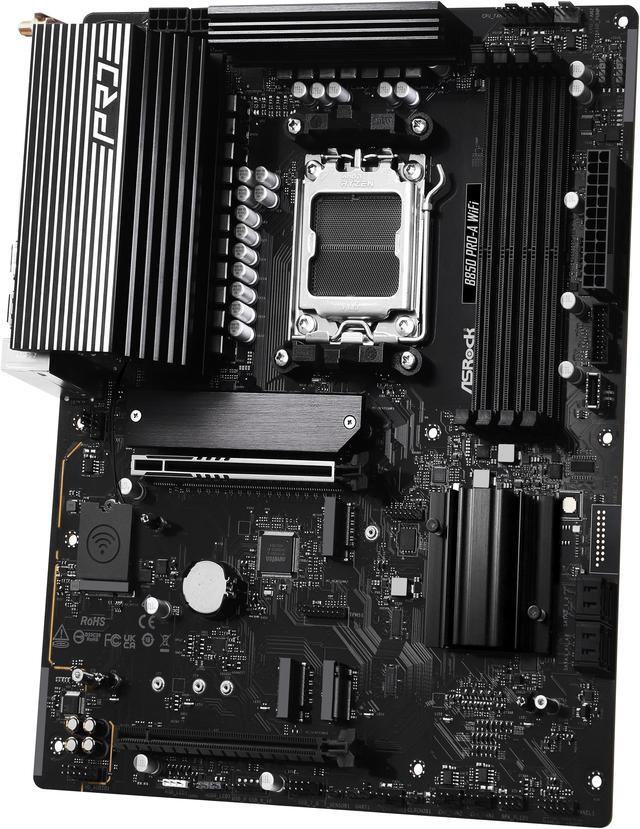 Alt view image 4 of 8 - ASRock B850 PRO-A WIFI AM5 AMD B850 ATX Motherboard
