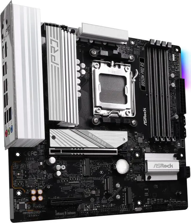 Alt view image 6 of 8 - ASRock B850M Pro RS AM5 AMD B850 Micro ATX Motherboard