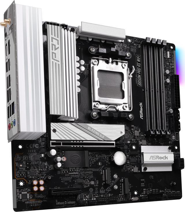 Alt view image 5 of 8 - ASRock B850M PRO RS WIFI AM5 AMD B850 Micro ATX Motherboard