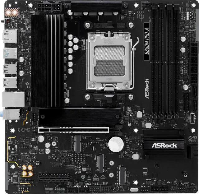 Alt view image 2 of 8 - ASRock B850M Pro-A AM5 AMD B850 Micro ATX Motherboard