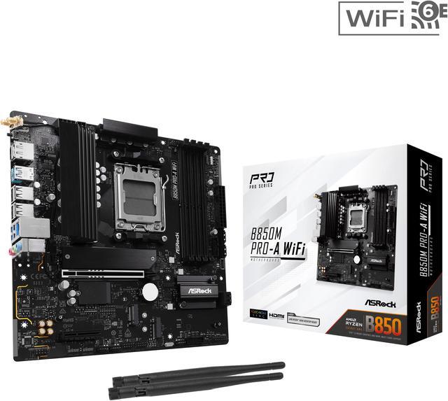 Main image of ASRock B850M PRO-A WIFI AM5 AMD B850 Micro ATX Motherboard