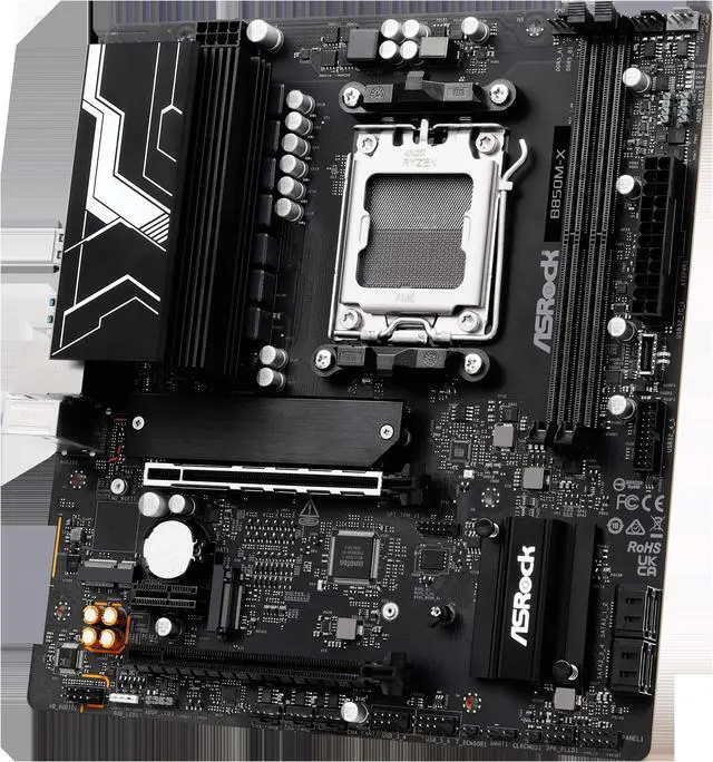 Alt view image 2 of 8 - ASRock B850M-X AM5 AMD B850 Micro ATX Motherboard