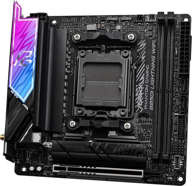 Alt view image 4 of 8 - ASRock B850I Lightning WiFi AM5 AMD B850 Mini ITX Motherboard