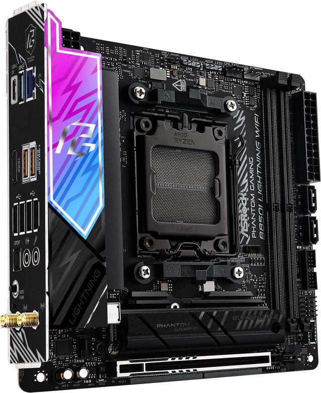 Alt view image 5 of 8 - ASRock B850I Lightning WiFi AM5 AMD B850 Mini ITX Motherboard