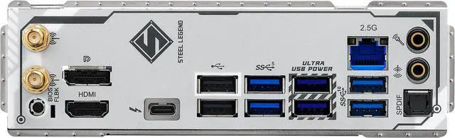 Alt view image 7 of 8 - ASRock B860M Steel Legend WiFi LGA 1851 Intel B860 SATA 6Gb/s Intel Core Ultra DDR5 Micro ATX Motherboard