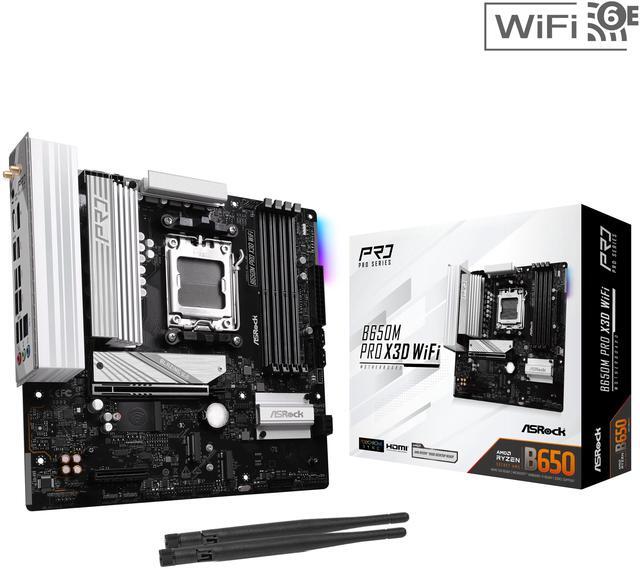Main image of ASRock B650M Pro x3D RS WiFi AM5 AMD B650 SATA 6Gb/s Micro ATX Motherboard