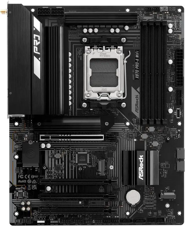 Alt view image 5 of 8 - Asrock X870 Pro-A WIFI AM5 AMD X870 ATX Motherboard