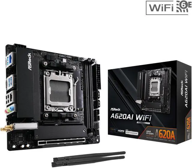 Main image of ASRock A620AI WiFi AM5 AMD A620A Mini ITX Motherboard