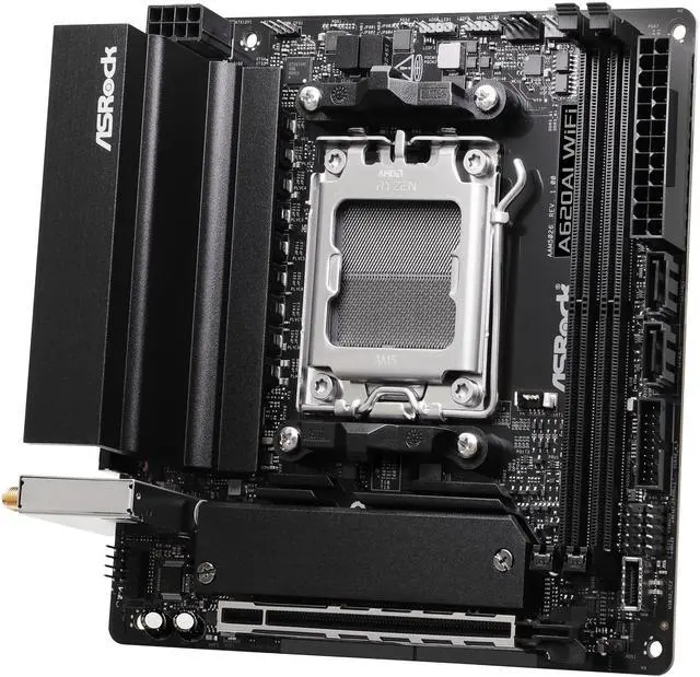 Alt view image 2 of 7 - ASRock A620AI WiFi AM5 AMD A620A Mini ITX Motherboard