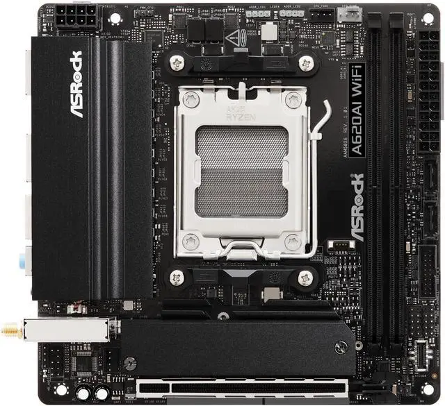 Alt view image 4 of 7 - ASRock A620AI WiFi AM5 AMD A620A Mini ITX Motherboard