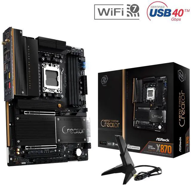Main image of ASRock X870 TAICHI CREATOR AM5 AMD X870 ATX Motherboard