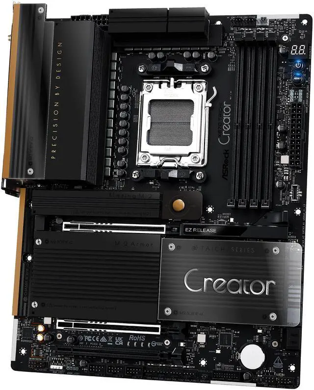 Alt view image 10 of 10 - ASRock X870 TAICHI CREATOR AM5 AMD X870 ATX Motherboard