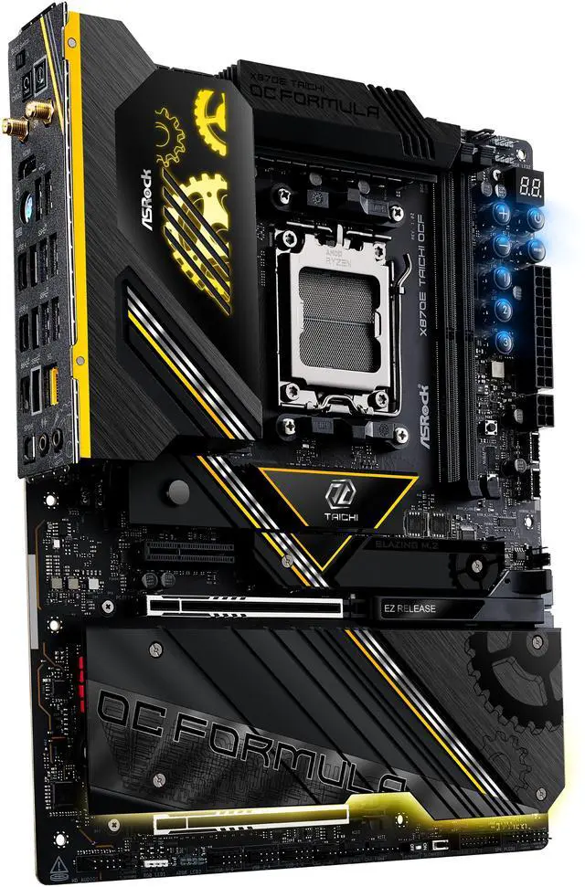 Alt view image 5 of 10 - ASRock X870E Taichi OCF AM5 AMD X870E ATX Motherboard