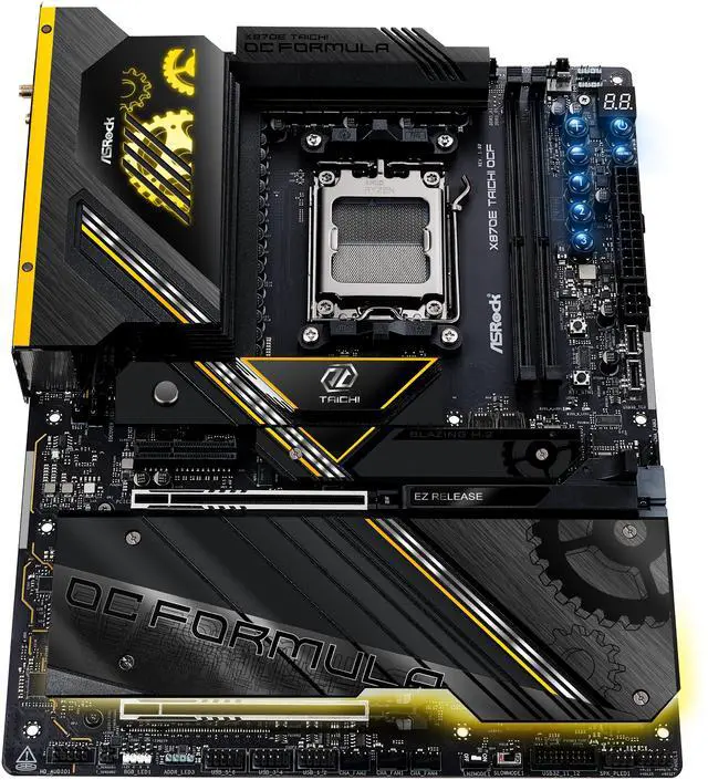 Alt view image 3 of 10 - ASRock X870E Taichi OCF AM5 AMD X870E ATX Motherboard