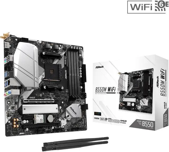 Motherboard ASRock B550M WiFi Socket AM4 Micro ATX