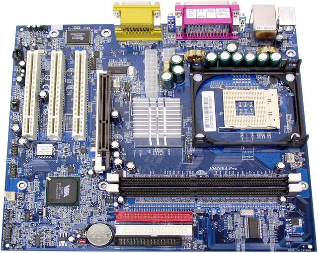 Alt view image 2 of 4 - Albatron PM266A PRO Socket 478 VIA P4M266A Micro ATX Intel Motherboard