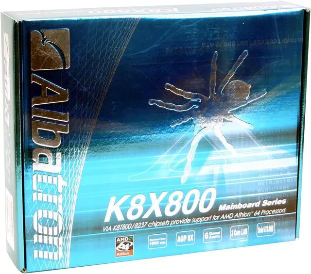 Alt view image 4 of 4 - Albatron K8X800 Pro 754 VIA K8T800 ATX AMD Motherboard