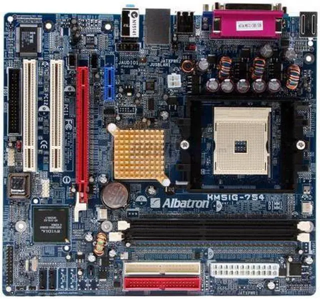 Alt view image 3 of 5 - Albatron KM51G-754 754 NVIDIA GeForce 6100 Micro ATX AMD Motherboard