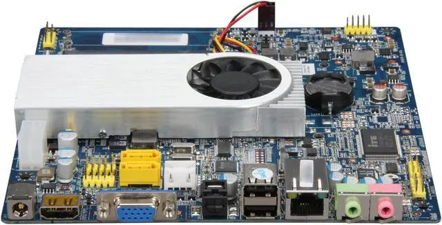 Alt view image 2 of 5 - Giada MI-D525T-01 Intel Atom D525 1.8G Dual Core NM10 HDMI+VGA 2MiniPCIe Thin ITX Motherboard