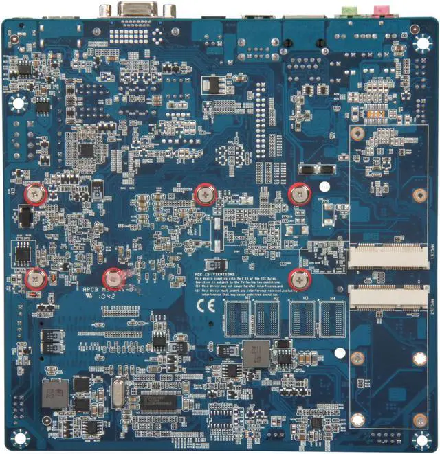Alt view image 4 of 5 - Giada MI-D525T-01 Intel Atom D525 1.8G Dual Core NM10 HDMI+VGA 2MiniPCIe Thin ITX Motherboard