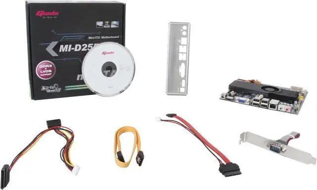 Alt view image 5 of 5 - Giada MI-D2550GT-M Intel Atom D2550 Intel NM10 Mini ITX Motherboard / CPU / VGA Combo