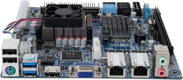 Alt view image 2 of 5 - Giada N70E-DR Intel Celeron 1037U Intel HM77 Mini ITX Motherboard / CPU / VGA Combo