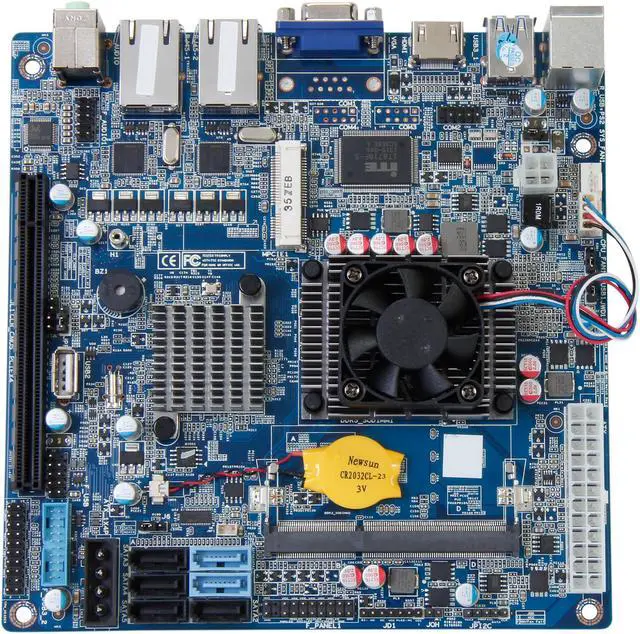 Alt view image 3 of 5 - Giada N70E-DR Intel Celeron 1037U Intel HM77 Mini ITX Motherboard / CPU / VGA Combo