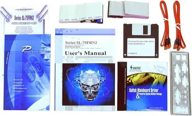 Alt view image 3 of 4 - SOLTEK SL-75FRN2-RL 462(A) NVIDIA nForce2 Ultra 400 ATX AMD Motherboard