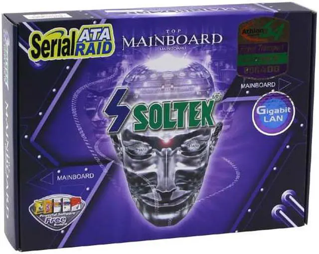 Alt view image 4 of 4 - SOLTEK SL-K8AN2E-GR 754 NVIDIA nForce3 250Gb ATX AMD Motherboard