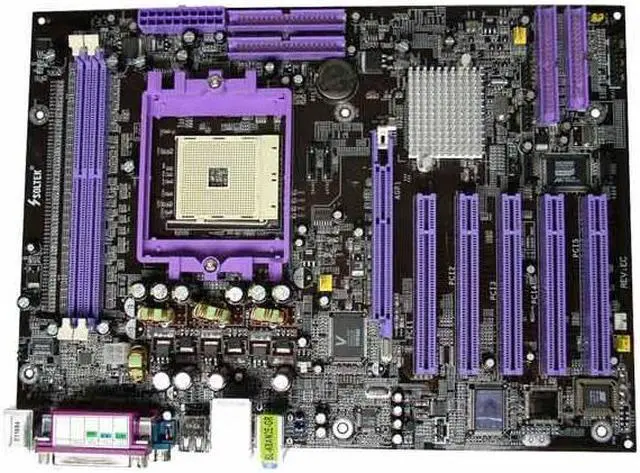 Alt view image 2 of 4 - SOLTEK SL-K8AN2E-GR 754 NVIDIA nForce3 250Gb ATX AMD Motherboard