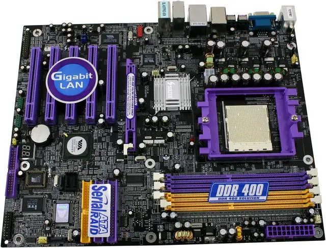 Alt view image 2 of 5 - SOLTEK SL-K8TPro-939 939 VIA K8T800 Pro ATX AMD Motherboard