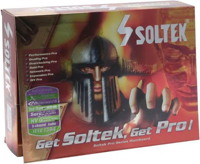 Alt view image 5 of 5 - SOLTEK SL-NF4Pro-939 939 NVIDIA nForce4 ATX AMD Motherboard