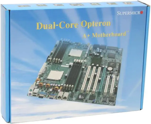 Alt view image 7 of 7 - SUPERMICRO H8DCi-O Extended ATX Server Motherboard Dual 940 NVIDIA nForce Professional 2200