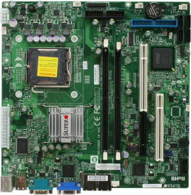 Alt view image 3 of 5 - SUPERMICRO MBD-PDSBM-LN2+-O LGA 775 Intel 946GZ Micro ATX Intel Xeon 3000/Core2 Duo/Pentium D/Pentium 4/Celeron D Server Motherboard