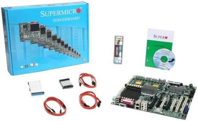 Alt view image 5 of 5 - SUPERMICRO MBD-X7DWA-N Extended ATX Server Motherboard Dual LGA 771 Intel 5400 DDR2 800
