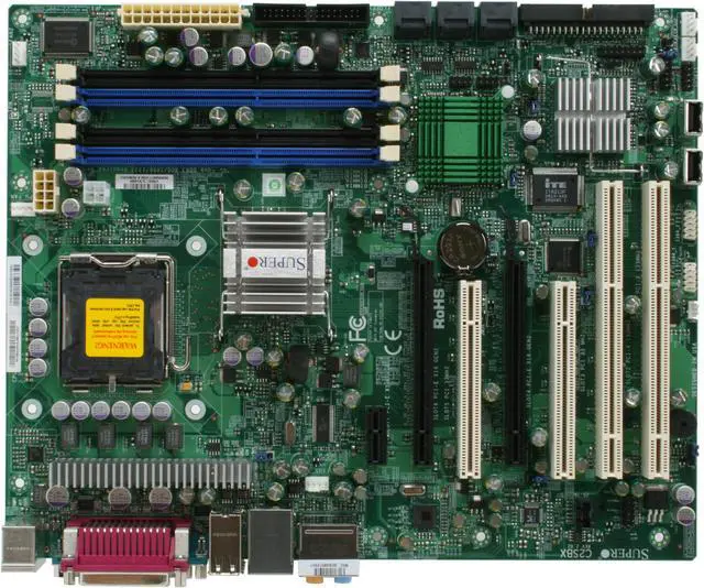 Alt view image 3 of 5 - SUPERMICRO MBD-C2SBX LGA 775 Intel X38 ATX Intel Motherboard