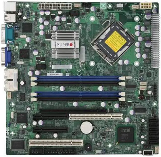 Alt view image 3 of 5 - SUPERMICRO MBD-X7SBL-LN2 LGA 775 Intel 3200 Micro ATX Intel Xeon/Core 2/Pentium/Celeron Server Motherboard