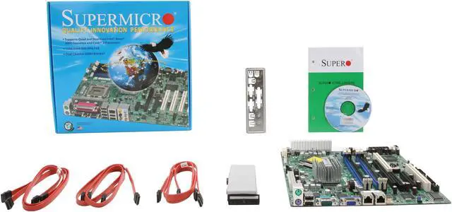 Alt view image 5 of 5 - SUPERMICRO MBD-X7SBL-LN2 LGA 775 Intel 3200 Micro ATX Intel Xeon/Core 2/Pentium/Celeron Server Motherboard