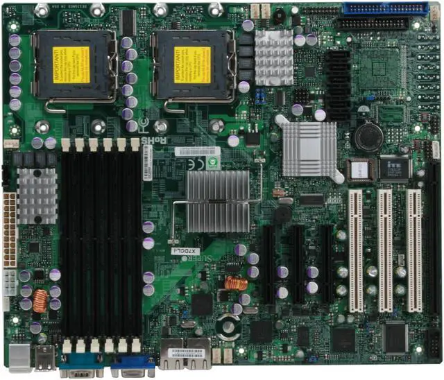 Alt view image 3 of 10 - SUPERMICRO MBD-X7DCL-I ATX Server Motherboard Dual LGA 771 Intel 5100 DDR2 667
