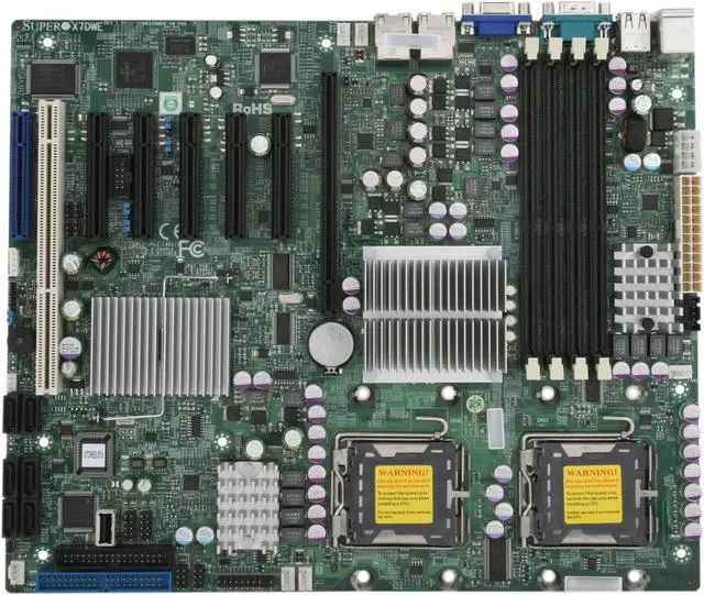 Alt view image 3 of 5 - SUPERMICRO MBD-X7DWE-O ATX Server Motherboard Dual LGA 771 Intel 5400 DDR2 800